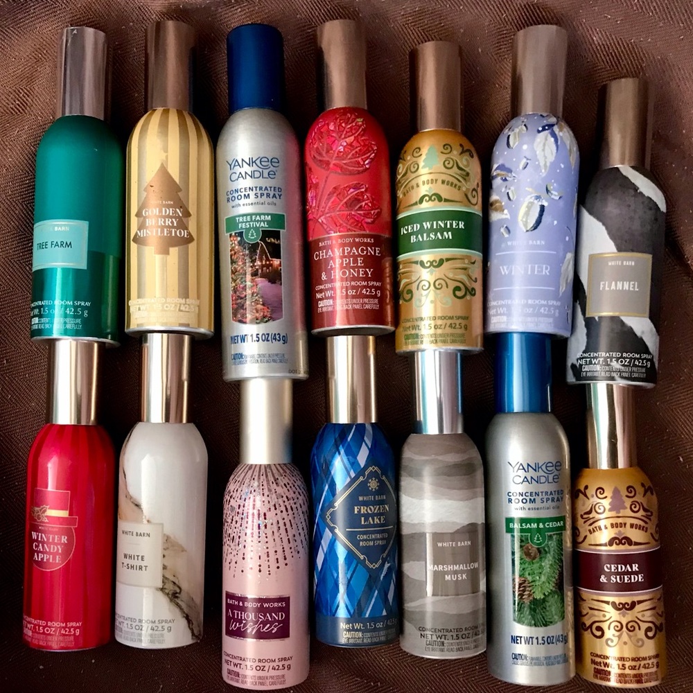 8 Bath Body Works Yankee Candle Room Spray Mystery Lot